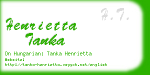 henrietta tanka business card